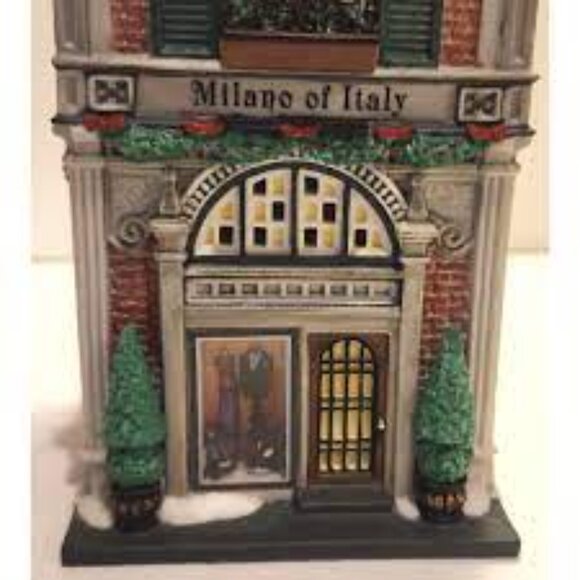 Lighted Christmas Village- Milano of Italy - Picture 4 of 7